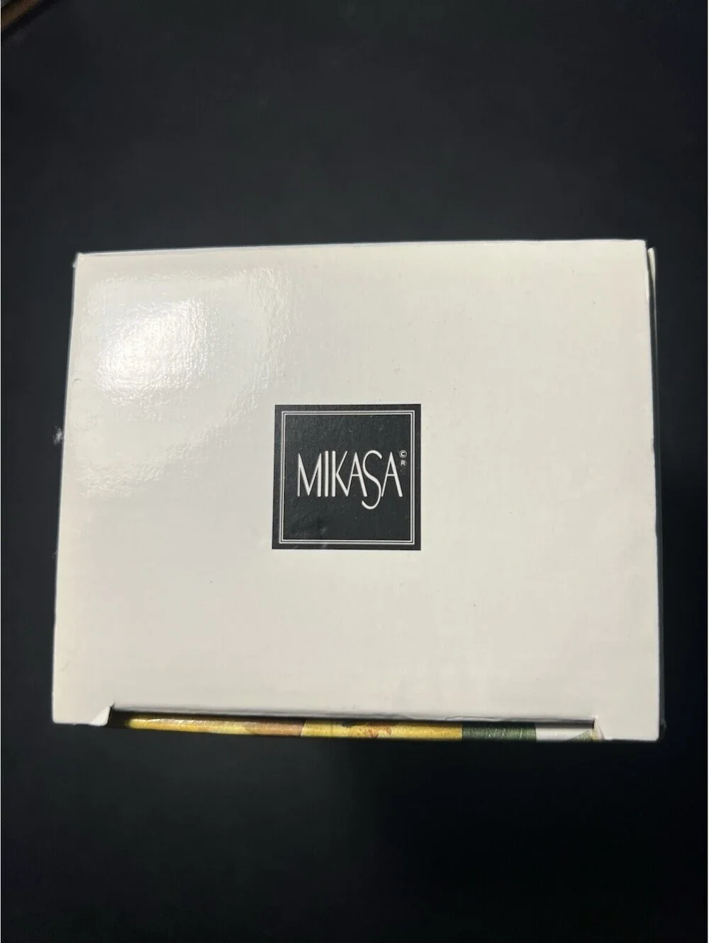 NIB Mikasa Japan 1999 Rectangular Vase Angles Cut Glass Crystal, 4x3x7